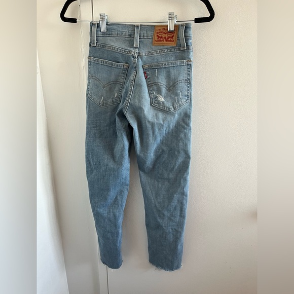 levi’s 724 high rise slim straight cropped jeans - Picture 2 of 3